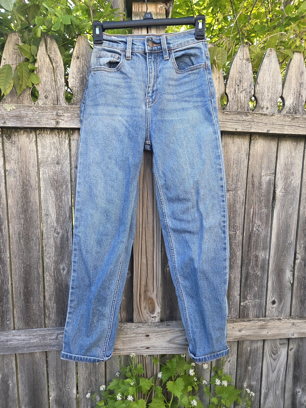 Fashion Nova High-Rise Light Blue Straight Jeans